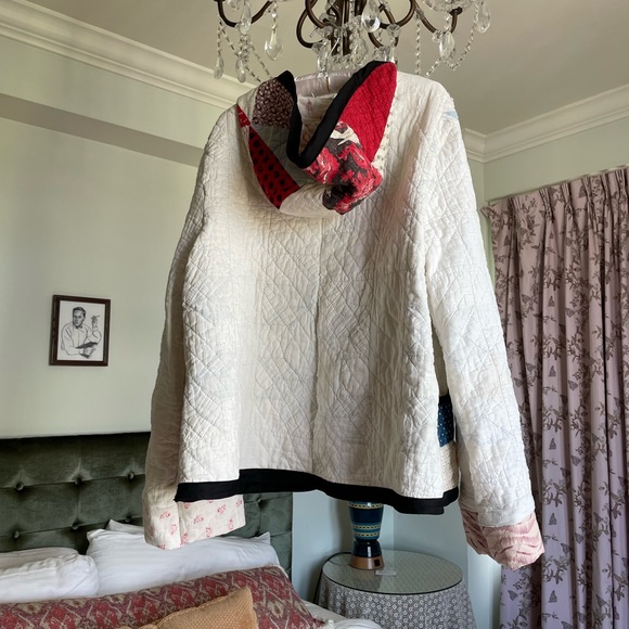 Handmade Patchwork Quilt Overcoat | patchwork quilt coat | hand made | vintage - Picture 7 of 7